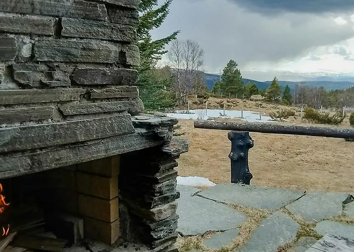 Historic Log By Rondane National Park *